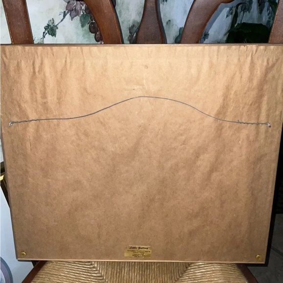 Vintage Joy Evans Blue Porcelian Tea Cup Signed, Framed & Matted Print 🍎 - Picture 4 of 9